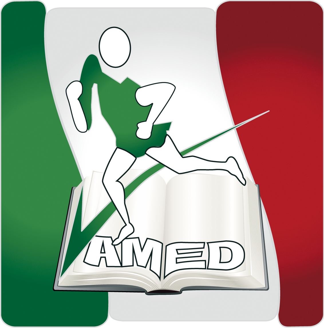 Logotipo de AMED, Asociación Mexicana de Educación Deportiva