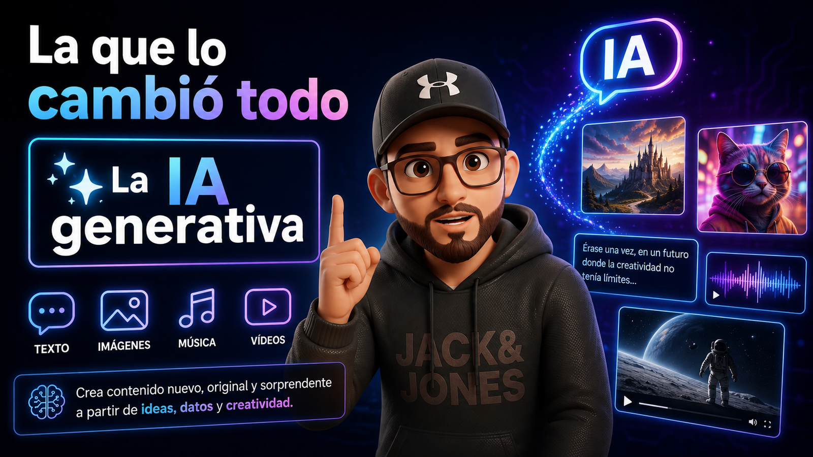 Qué es la IA generativa y ejemplos de herramientas