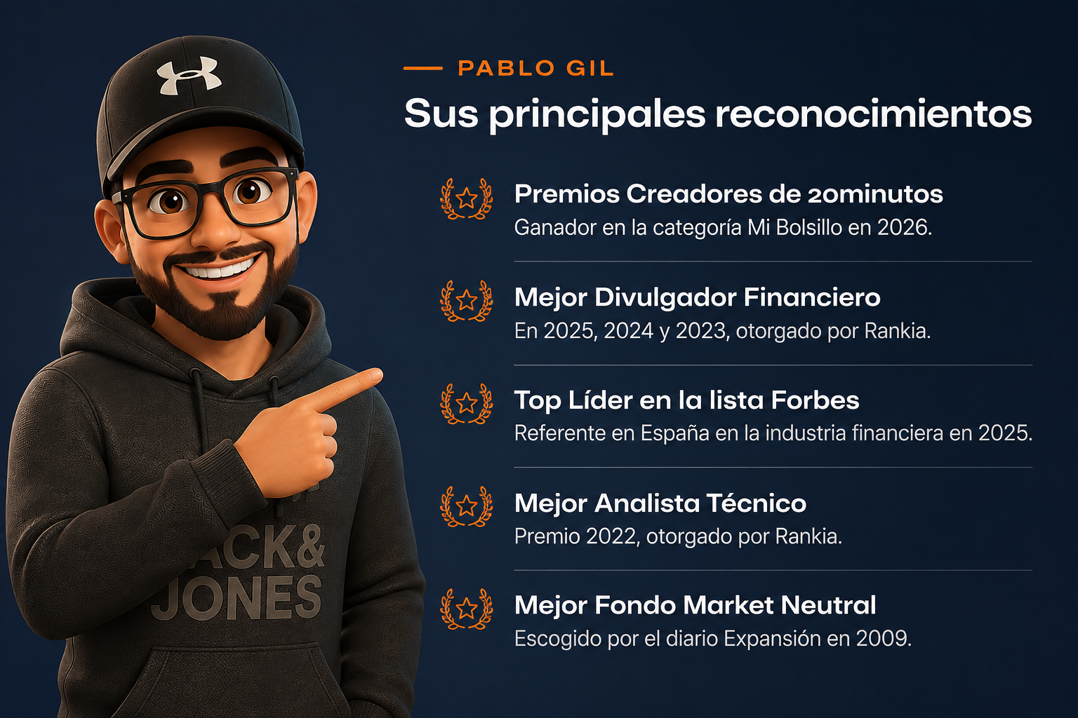 Pablo Gil, economista y divulgador financiero, creador del curso Finanzas Personales para la Vida Real