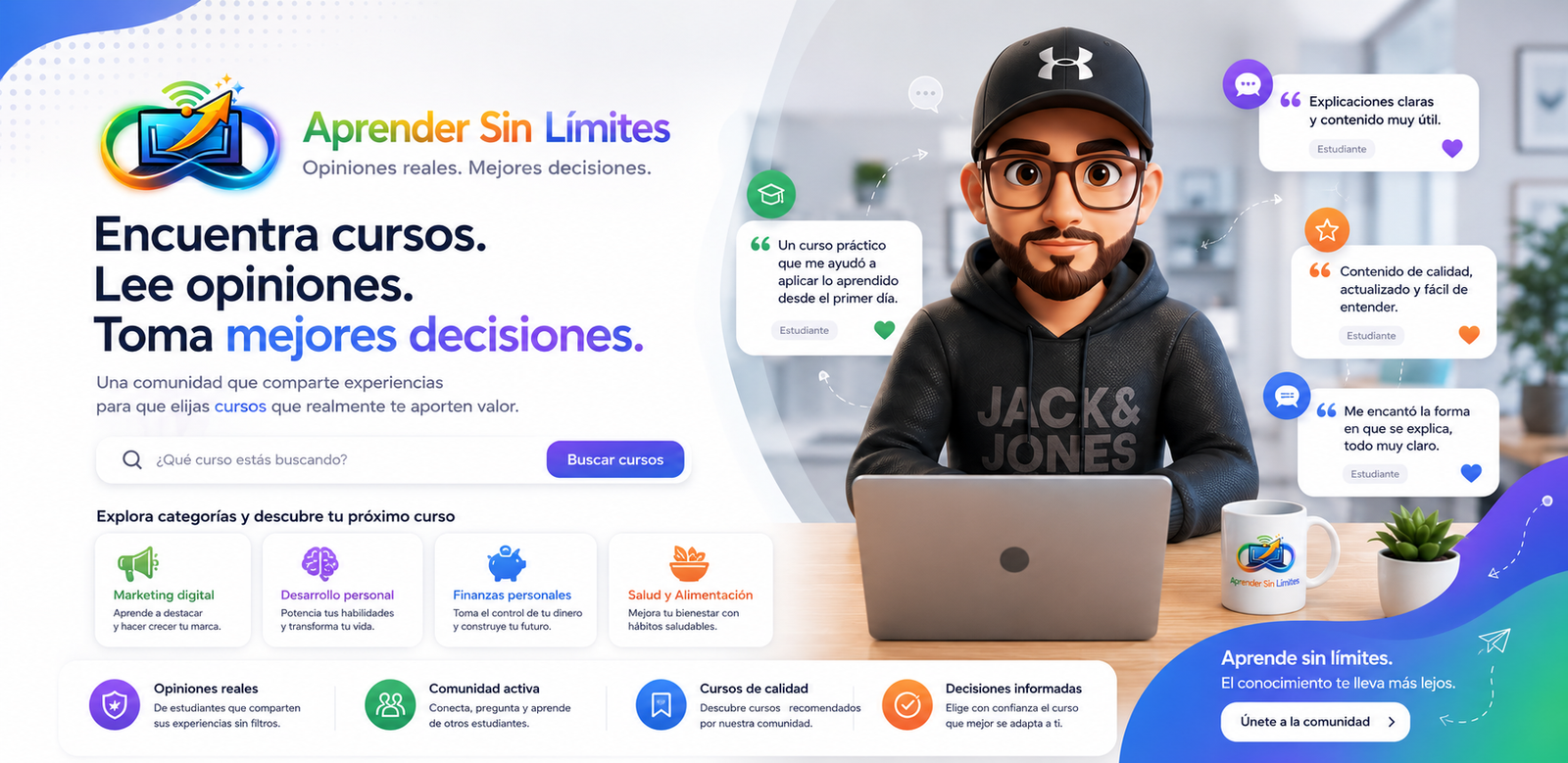 Aprender Sin Límites: opiniones de cursos online sin humo