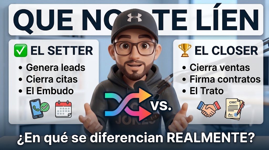 Diferencia entre closer y setter de ventas