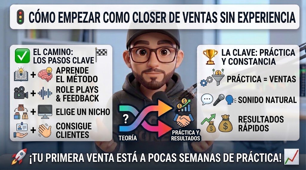 Cómo empezar como closer de ventas desde cero