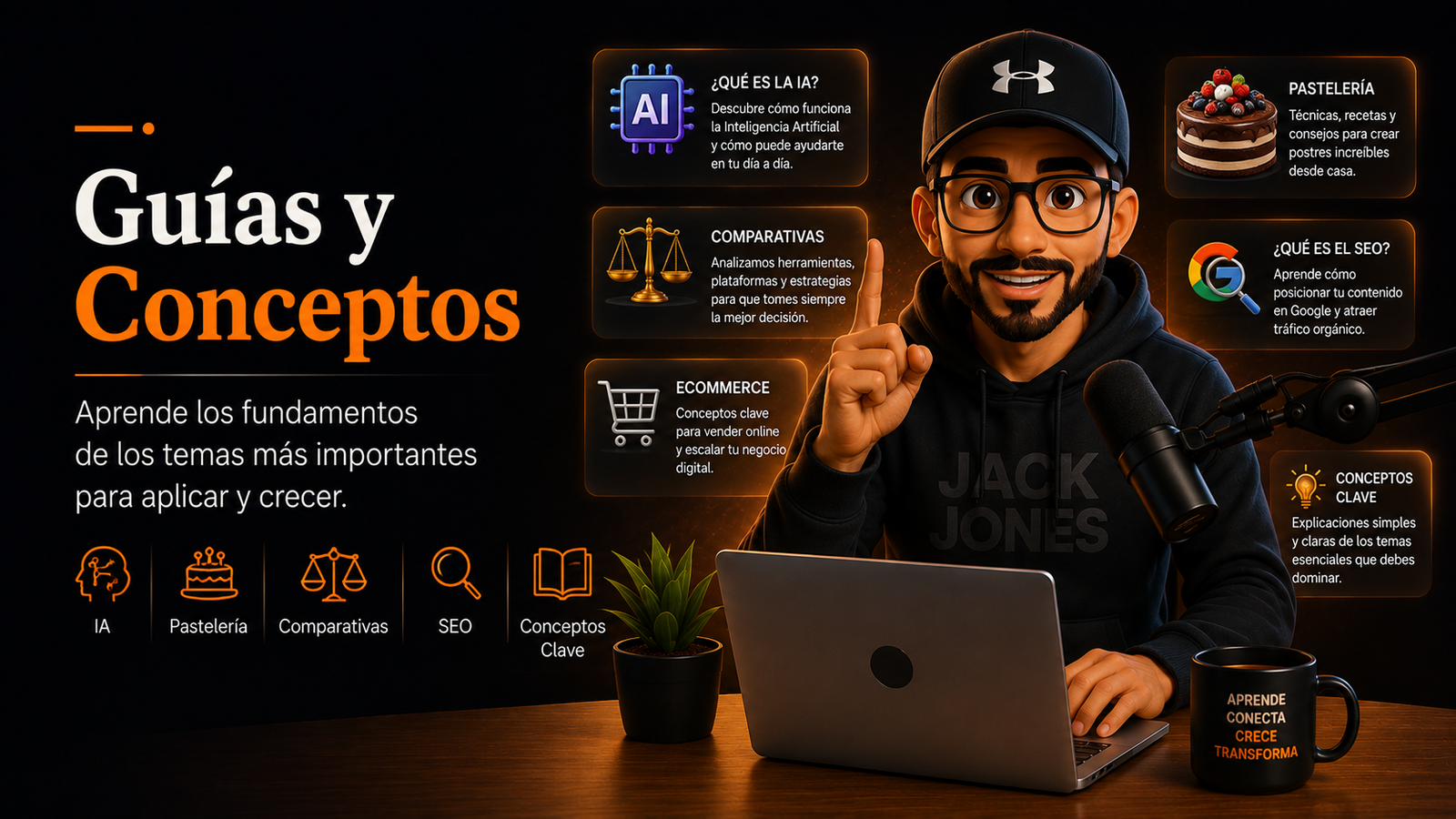 Guías para elegir curso online: SEO, IA, trading y repostería