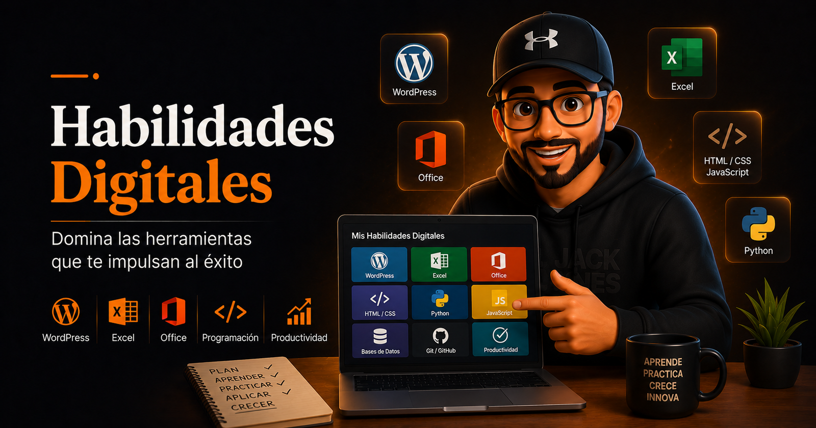 Habilidades Digitales: opiniones de cursos de WordPress, programación y Excel