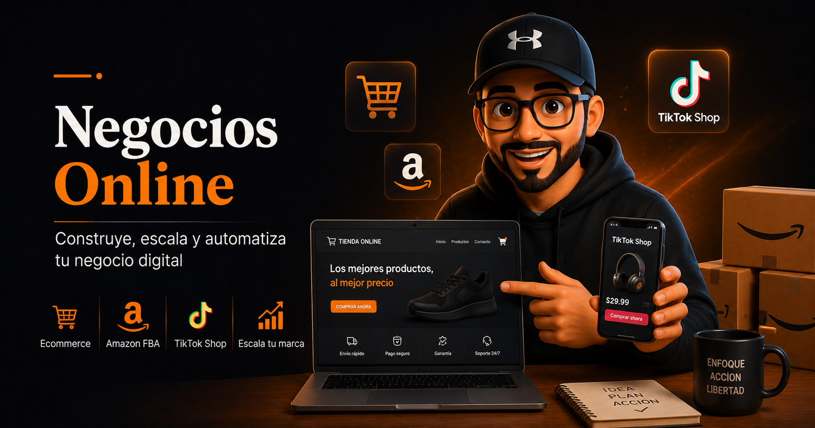 Negocios Online: opiniones de cursos de ecommerce y Amazon FBA