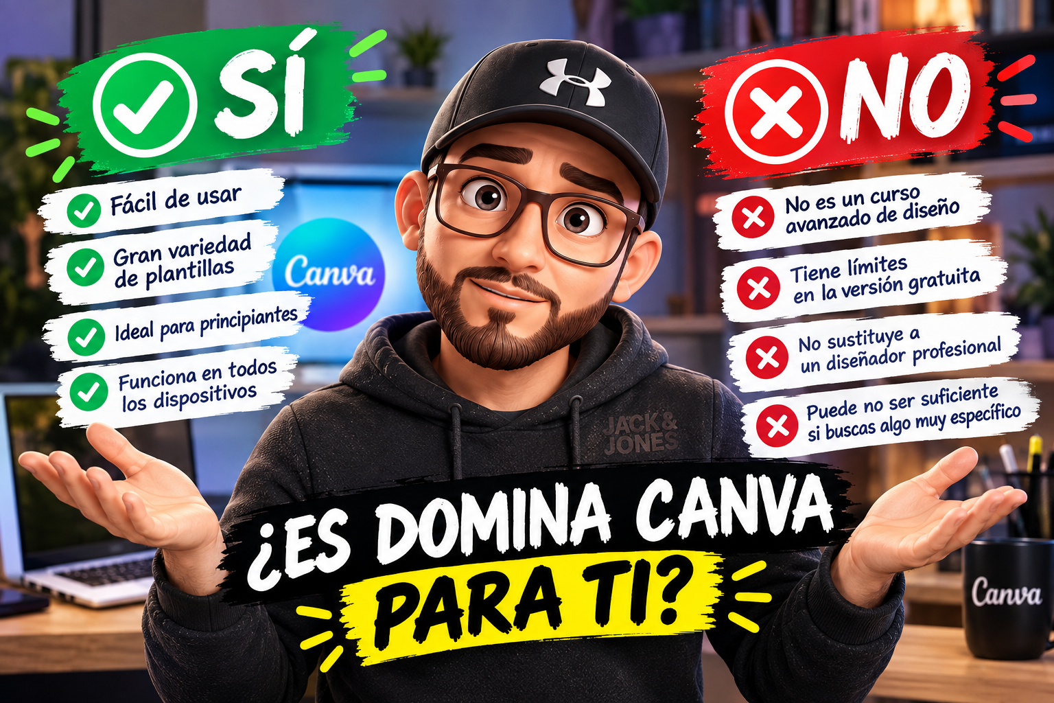 Para qui&eacute;n es y para qui&eacute;n no es el curso Domina Canva de cero a experto