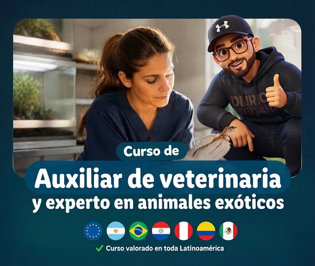 Curso de Auxiliar de Veterinaria y animales exóticos de FD Academy Pro
