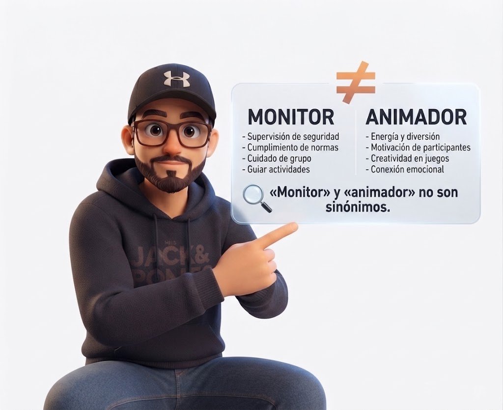 Diferencia entre monitor de ocio y tiempo libre y animador de tiempo libre en Espa&ntilde;a