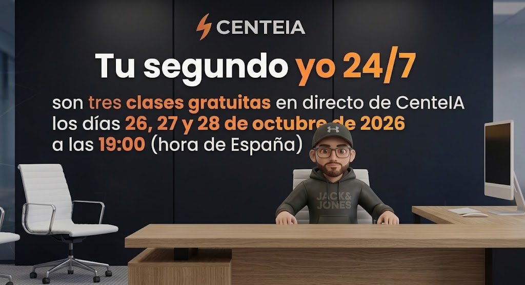 Tu segundo yo 24/7, el evento gratuito de CenteIA los días 26, 27 y 28 de octubre